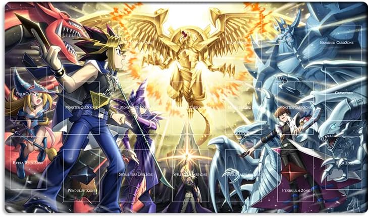 Alfombrilla de juego Dark Magician Black Rose Dragon Mouse Pad TCG CCG Trading Card Game Mat + bolsa gratis (ZD014-406)
