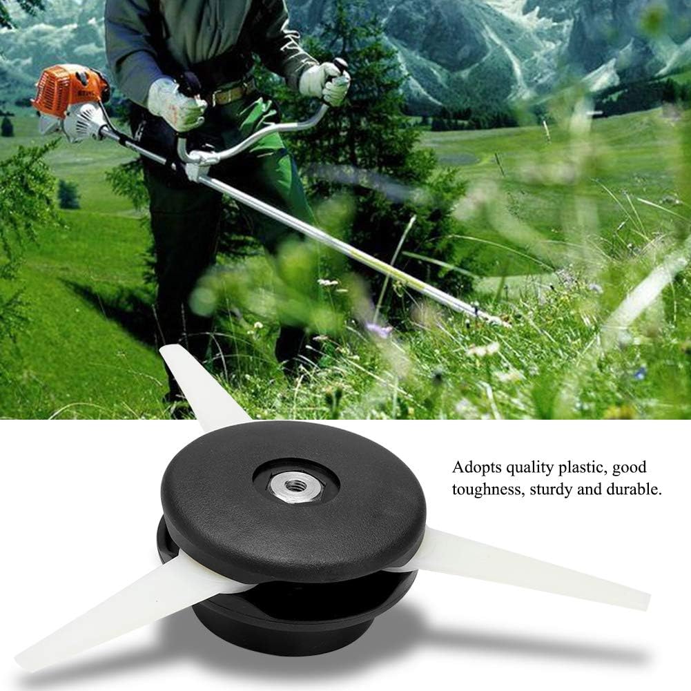 Zopsc Cortador de cepillo, 3.74 x 1.85 pulgadas de plástico 6-3 cabezales de cortadora de cabeza para STIHL para cortadores de cepillo, cortador de
