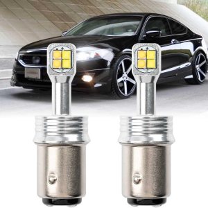 NSLUMO Bombillas LED Switchback 1157 2057 BAY15D P215W Switchback para Hon’da Accord Civic Coupe HatchSedán, luz blanca de posición de circulación NSLUMO Bombillas LED Switchback 1157 2057 BAY15D P215W Switchback para Hon’da Accord Civic Coupe HatchSedán, luz blanca de posición de circulación