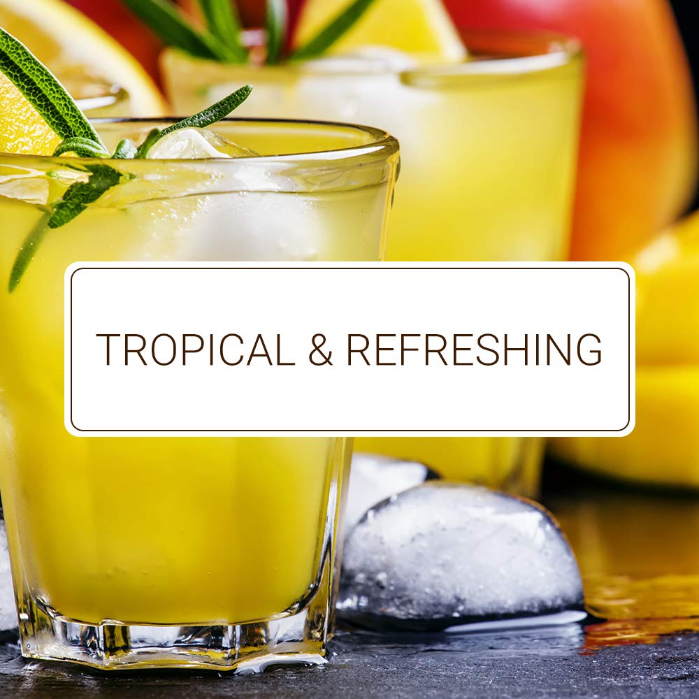 Monin – Jarabe de mango, tropical y dulce, ideal para cócteles, refrescos y limonadas, sin gluten, sin OMG (1 litro)
