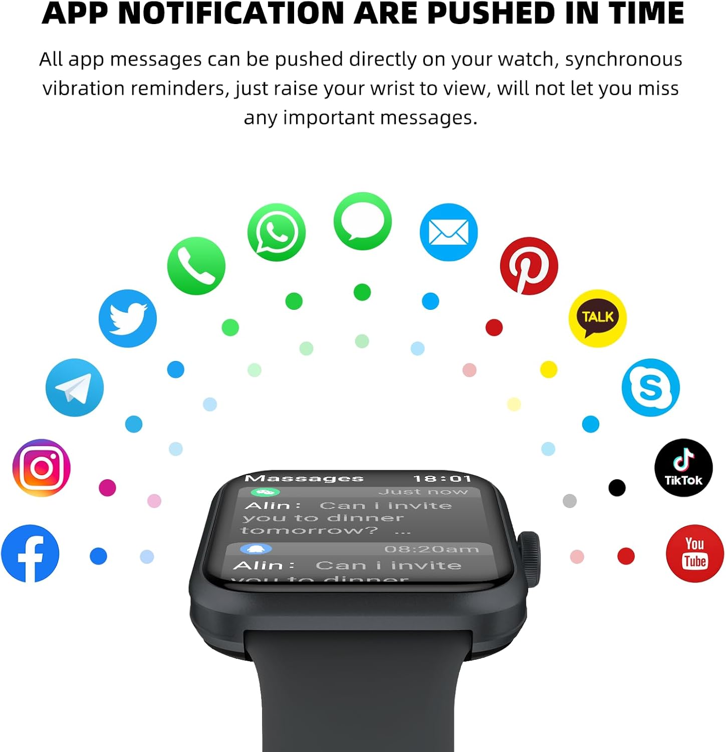 1.81″Smart Watch for Men Women with Bluetooth Call, Smartwatch for Android iOS Phone with Blood Oxygen Heart Rate Sleep Monitor, Fitness Tracker