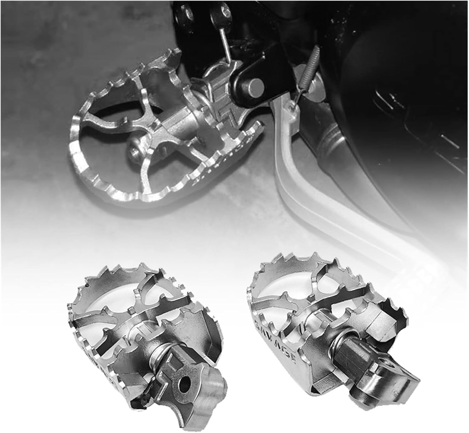 Pedales de pie clavija de la motocicleta reposapiés para BMW F800GS F700GS F650GS F 800 700 650 F800 F700 F650 para GS motocicleta acero inoxidable