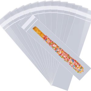 100 bolsas de celofán transparentes resellables de 6 x 12 pulgadas de largo, bolsas de celofán autosellables, bolsas para galletas con solapa 100 bolsas de celofán transparentes resellables de 6 x 12 pulgadas de largo, bolsas de celofán autosellables, bolsas para galletas con solapa