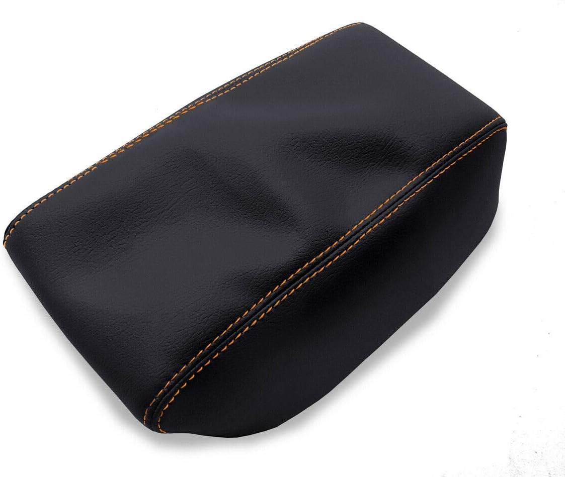 Funda para reposabrazos de consola (piel, para Hyundai Elantra 17-20), color naranja