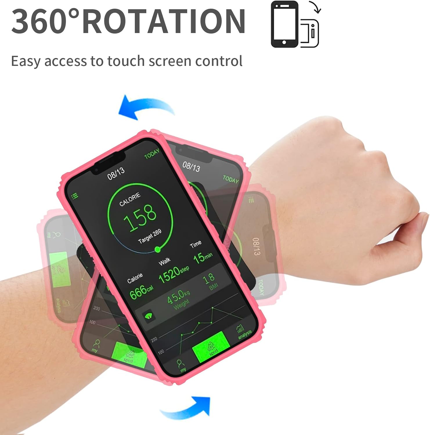 Asuwish Funda de teléfono para Oppo Realme C21C21YC25Y Funda 360 Arm Band Running Armband Slim Stand Hybrid Grip Rugged Protective Mobile Kickstand