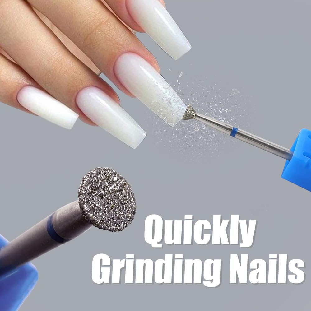 Disco de lijado de uñas para uñas acrílicas, broca eléctrica de uñas, brocas de cutícula para uñas, removedor de callos de pies, suministros de