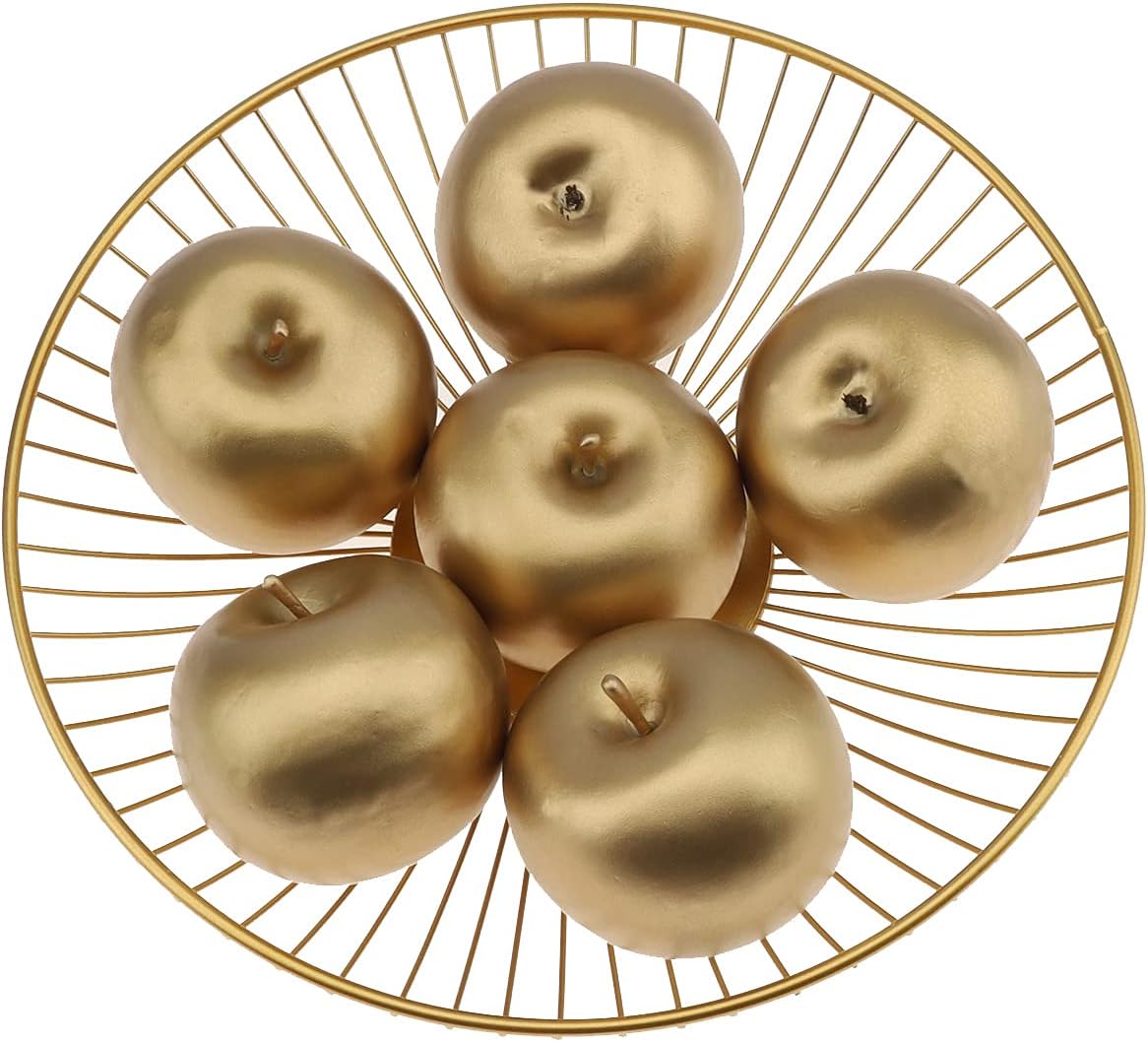 6 piezas artificiales de manzana, realista, imitación de frutas, imitación de plástico, decoración de alimentos, hogar, fiesta, festival, cocina,
