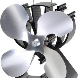 Ventilador de estufa de 4 cuchillas para leñaquemador de troncoschimenea aumenta un 80% más de aire caliente que 2 cuchillas ventilador  respetuoso Ventilador de estufa de 4 cuchillas para leñaquemador de troncoschimenea aumenta un 80% más de aire caliente que 2 cuchillas ventilador  respetuoso