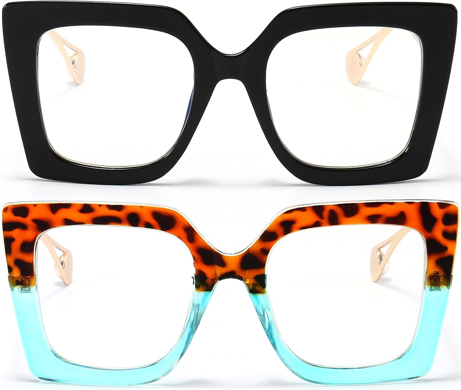 AIEYEZO Gafas de luz azul de gran tamaño para mujer, antifatiga y prevención de dolor de cabeza
