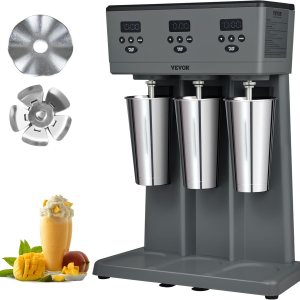 VEVOR Batidora eléctrica de 375 W x 3, mezclador de bebidas comercial de triple cabezal, microinterruptor inteligente LED, mezclador de batido de 3 VEVOR Batidora eléctrica de 375 W x 3, mezclador de bebidas comercial de triple cabezal, microinterruptor inteligente LED, mezclador de batido de 3