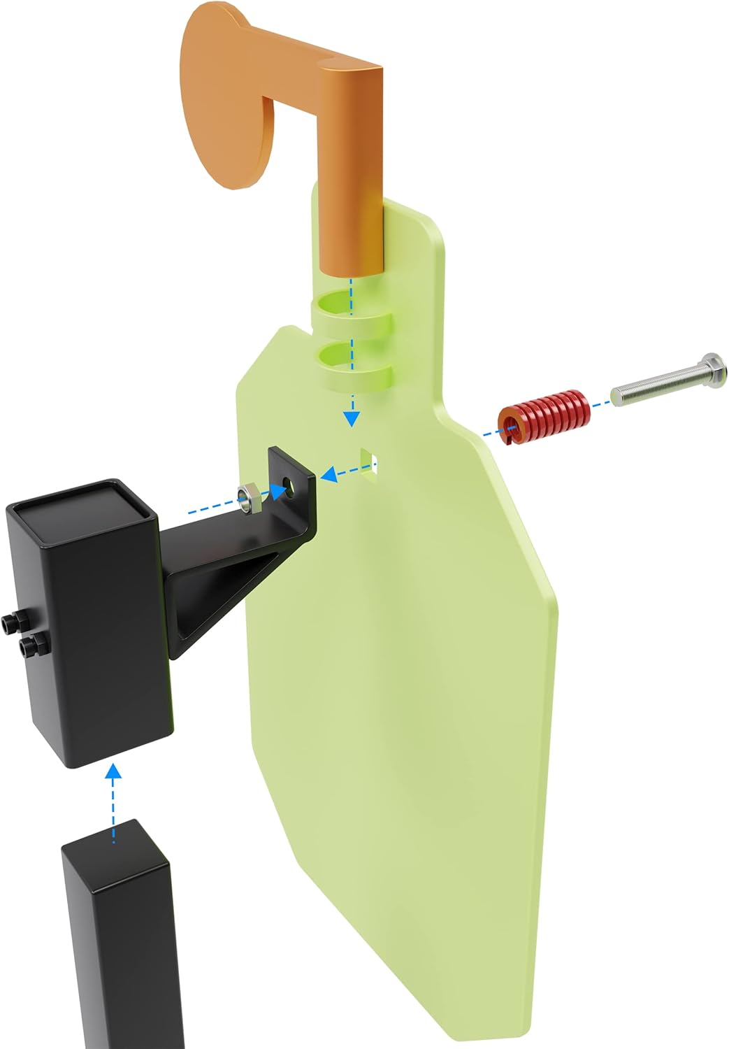 T-Post Targets Hanger for Shooting AR500, Durable T-Post Steel Target Hanger, T-Post Target Brackets Target Mount,T-Post Target Carrier Great for