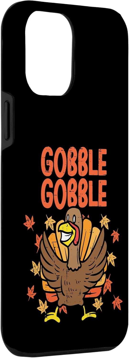 Funda para iPhone 14 Pro Max Gobble Pavo Hojas de Acción de Gracias Otoño Otoño Hombres Mujeres Niños