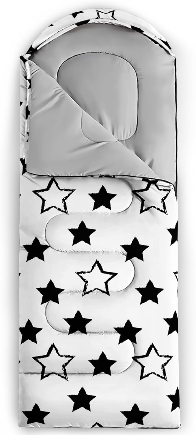Axolotl Saco de dormir de unicornio para niños y niñas, saco de dormir ligero y cálido para clima frío, saco de dormir portátil impermeable con saco