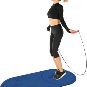 Knsbk Alfombrilla antideslizante para saltar con cuerda de absorción de impactos, para adultos y niños, para el hogar, interior, entrenamiento, Knsbk Alfombrilla antideslizante para saltar con cuerda de absorción de impactos, para adultos y niños, para el hogar, interior, entrenamiento,