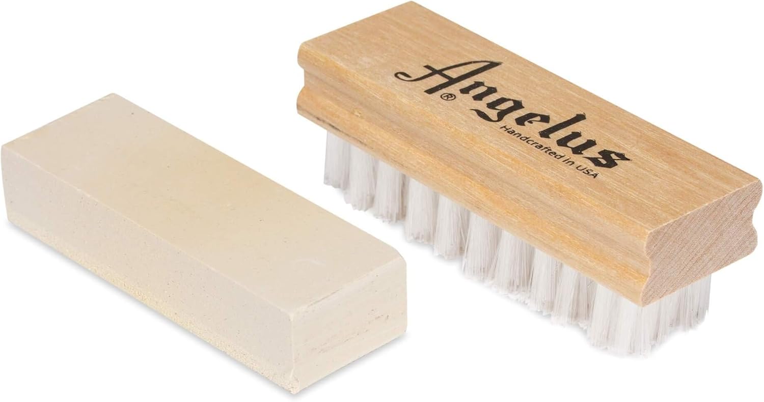 Angelus Easy Cleaner – Limpiador de zapatillas de 8.6 onzas y kit limpiador de gamuzanobuck