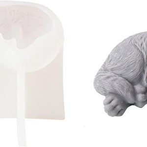 Xidmold Molde de silicona para velas de gato 3D, molde de jabón de animales para chocolate, dulces, decoración de pasteles, vela de cera de soja, Xidmold Molde de silicona para velas de gato 3D, molde de jabón de animales para chocolate, dulces, decoración de pasteles, vela de cera de soja,