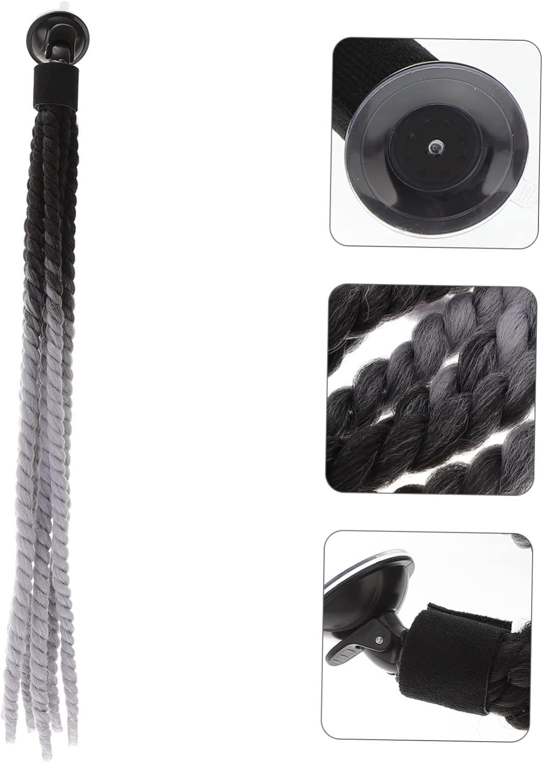 Casco de rastas para cola de caballo, casco de esquí, pelucas para mujer, casco Hong, coletas azules, accesorio para casco de motocicleta, peluca
