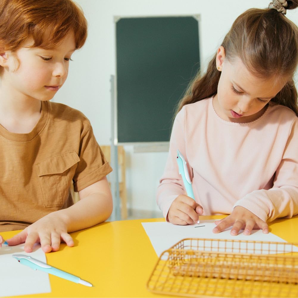 Cooapen Bolígrafos de tinta de gel en forma de delfín suave con forma de delfín, bolígrafos Kawaii de papelería para la escuela, oficina,