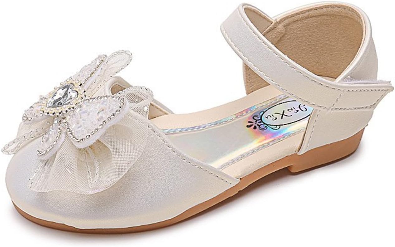 Sandalias de verano para niños y niñas, parte inferior plana, ligeras, transpirables, con cinta de lentejuelas, lazo de gancho y lazo para niños