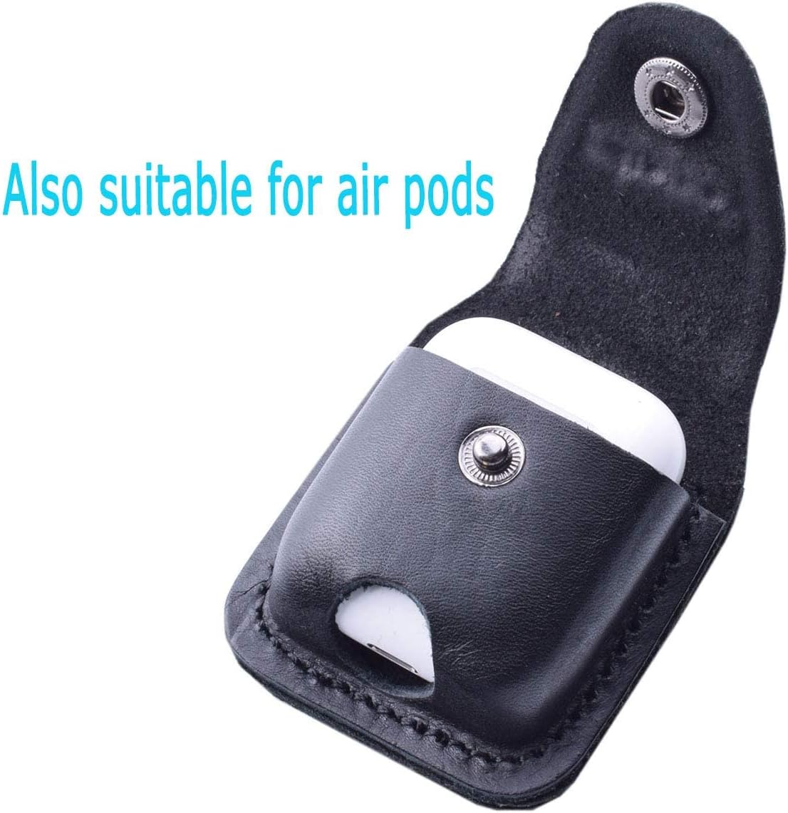 Funda de cuero para encendedor hecha a mano con lazo para cinturón de bolsillo