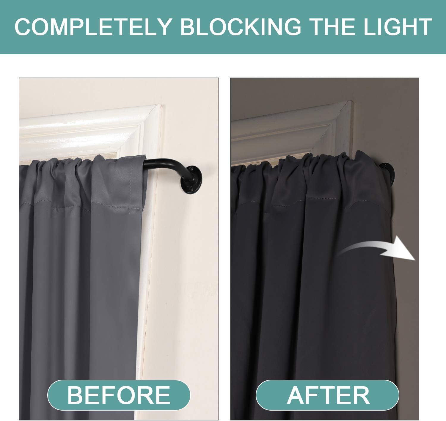 Varillas de cortina para ventanas de 28 a 48 pulgadas