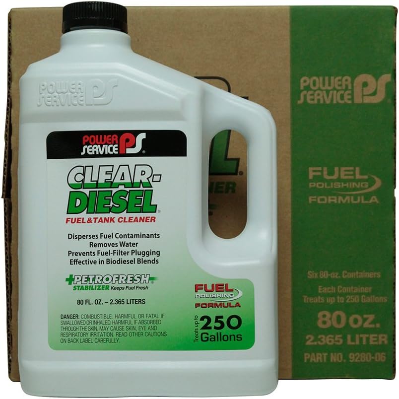 Power Service Diesel transparente – Botellas de 680 oz