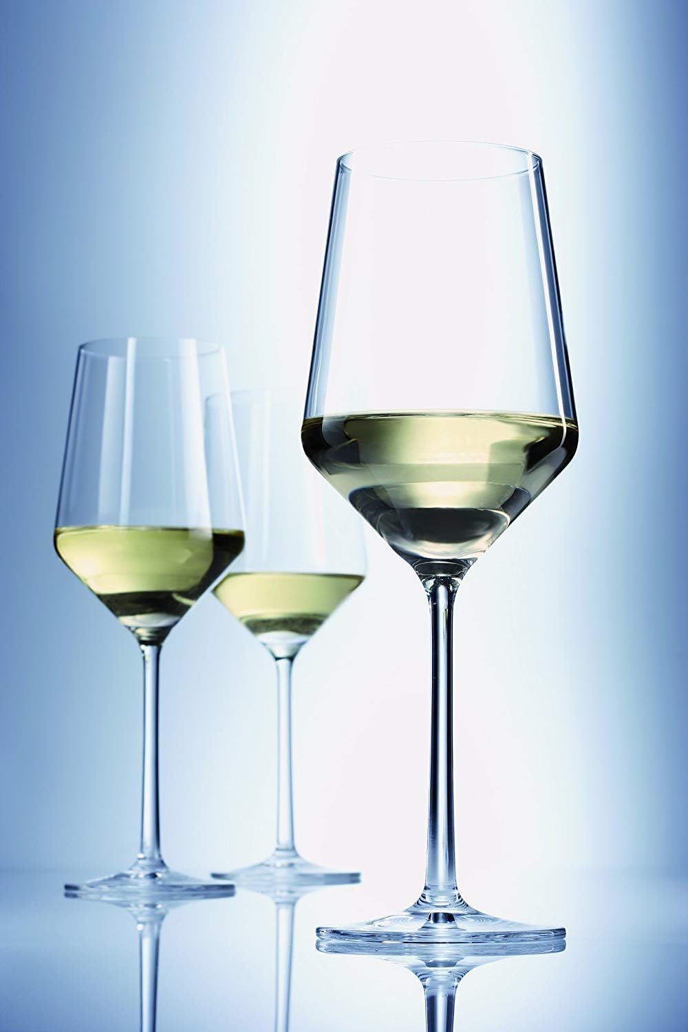 Juego de 2 copas de vino blanco de cristal de tallo largo, copas transparentes de 14 onzas sin plomo para cata de vino, fiestas o regalo único de