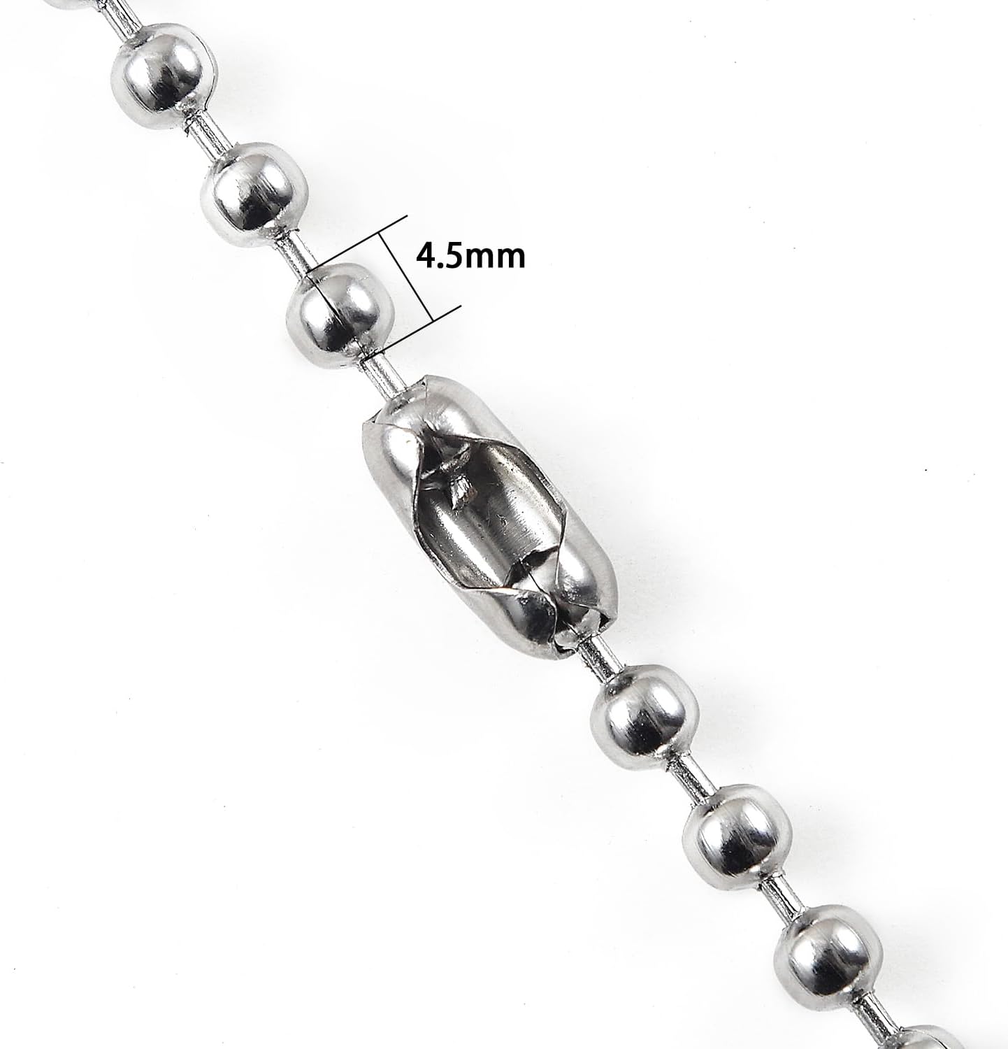Tangyinrd Cadena de tracción para ventilador de techo de 196 pulgadas, extensión de cadenas de cuentas, extensores de cadena ligera, acero
