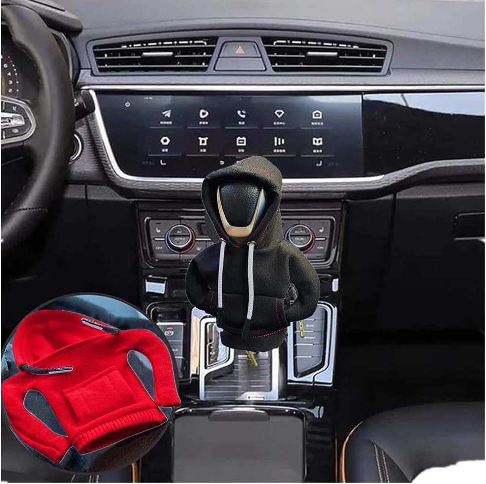 Funda de palanca de cambios con capucha, funda para palanca de cambios de automóvil, decoración de 4.7 pulgadas, ajuste universal, accesorios de