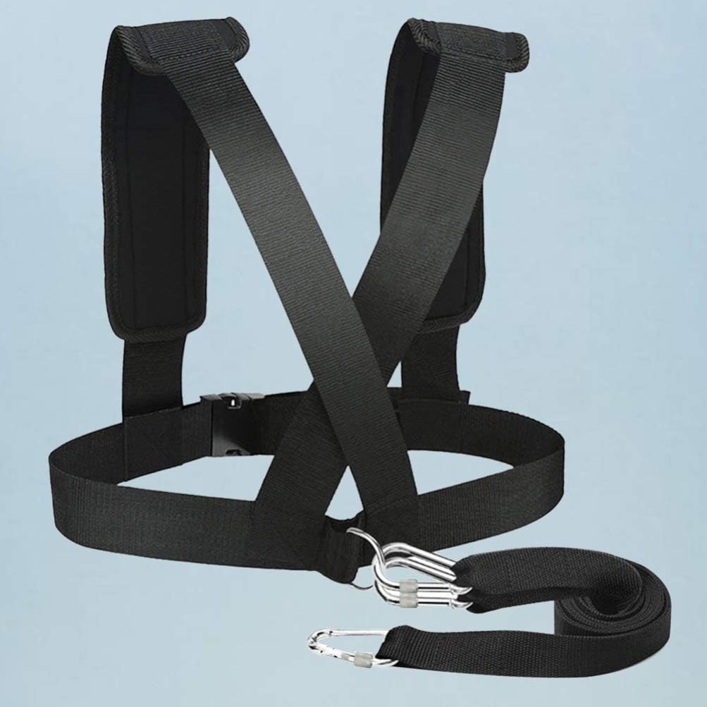 INOOMP Arnés de entrenamiento de trineo de potencia, arnés de tracción de neumáticos, kit de cuerda de resistencia para mejorar la resistencia de la