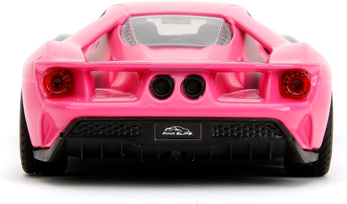 Pink Slips 132 W2 2017 Ford GT – Coche fundido a presión, juguetes para niños y adultos (platarosa)