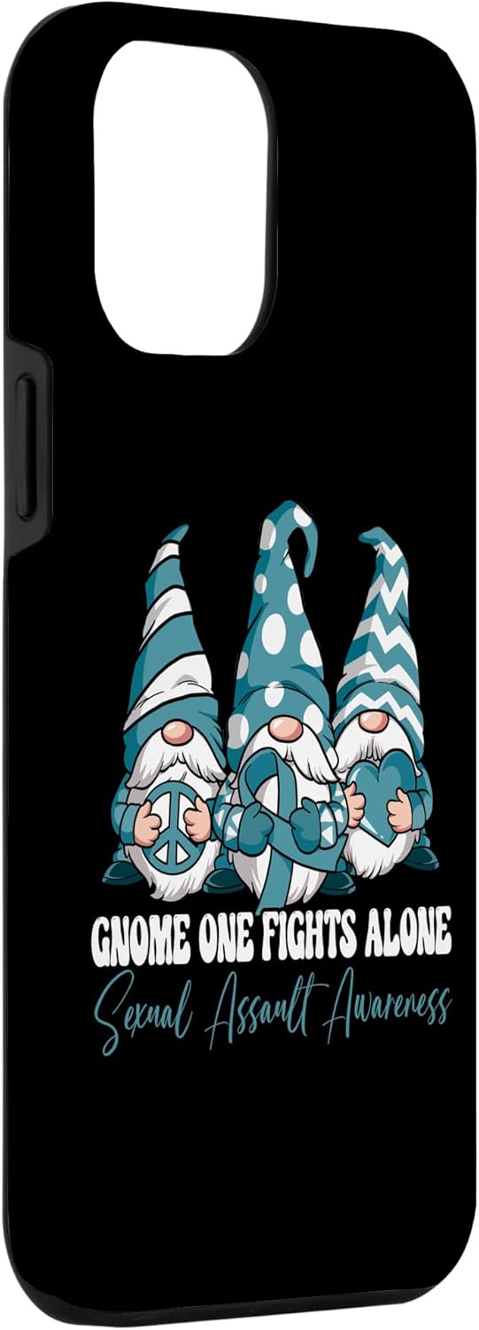Funda para iPhone 13 Pro Max Gnome One Fights Alone Sexual Assault Awareness