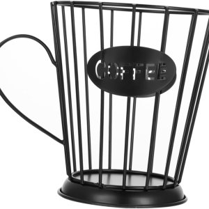 Cesta de almacenamiento Cesta para servir fruta, soporte para cápsulas, organizador de estación de café, taza de almacenamiento de café, taza de Cesta de almacenamiento Cesta para servir fruta, soporte para cápsulas, organizador de estación de café, taza de almacenamiento de café, taza de