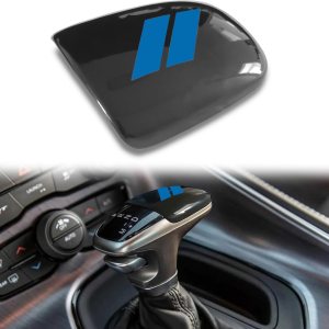Pomo de palanca de cambios de plástico ABS para decoración interior, protector de palanca de cambios, compatible con accesorios Dodge Charger Pomo de palanca de cambios de plástico ABS para decoración interior, protector de palanca de cambios, compatible con accesorios Dodge Charger