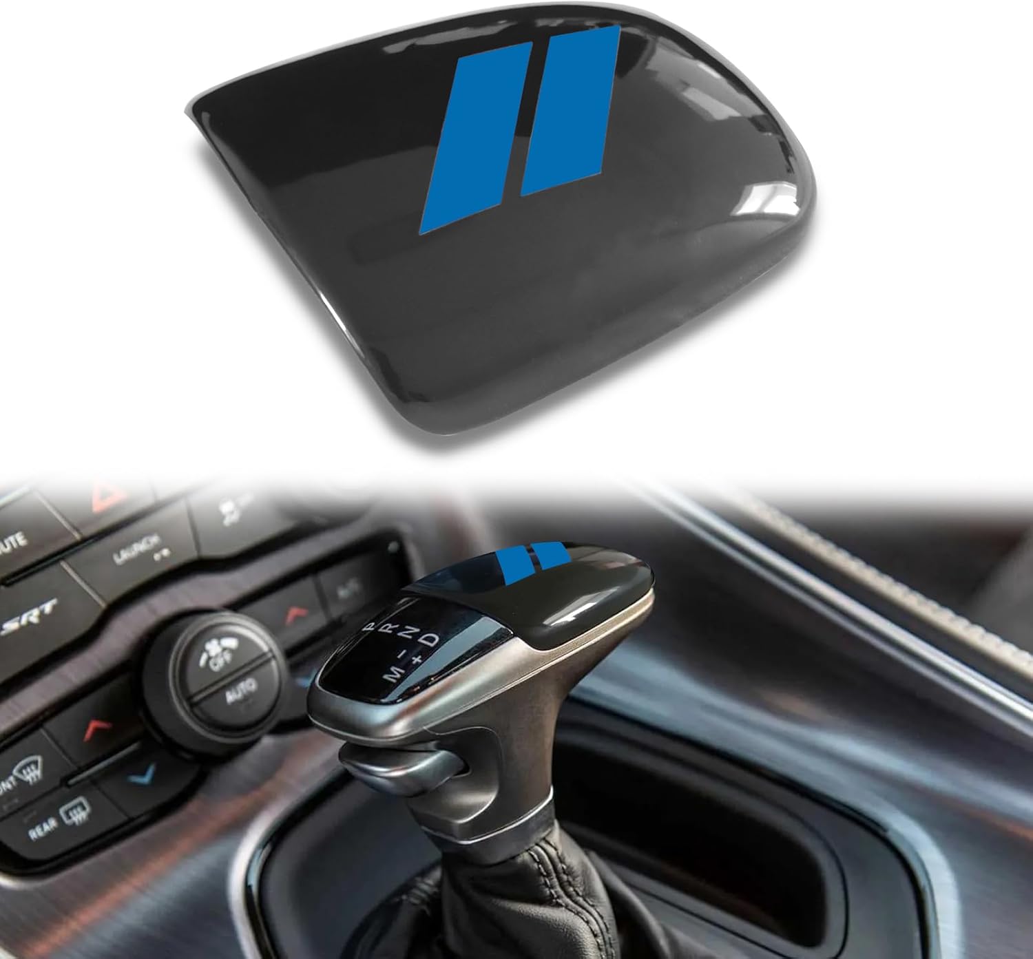 Pomo de palanca de cambios de plástico ABS para decoración interior, protector de palanca de cambios, compatible con accesorios Dodge Charger