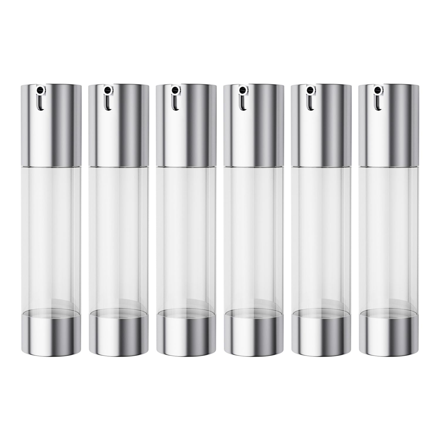 longway Botellas de bomba sin aire de 1.7oz1.7 fl oz sin aire, botella de bomba de crema cosmética sin aire, dispensador de tamaño de viaje,