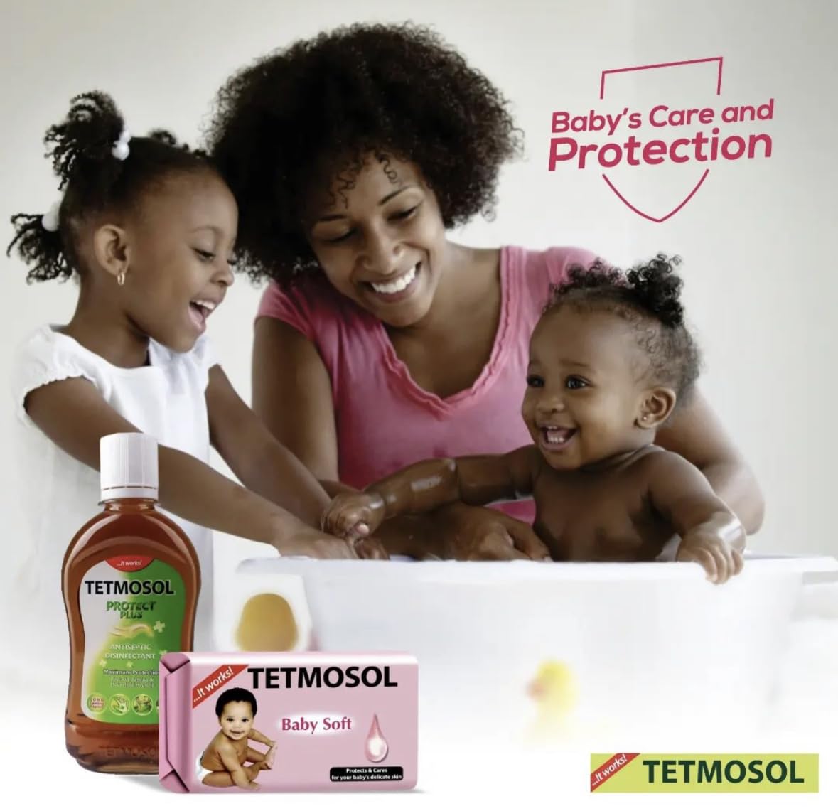 Jabón suave para bebé Tetmosol en barra de piel delicada