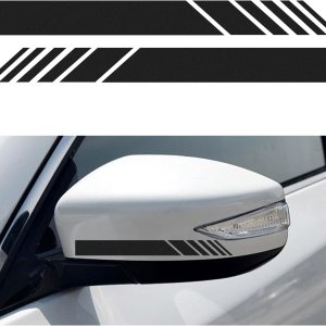 2 calcomanías para espejo retrovisor de automóvil, calcomanías de vinilo impermeable para espejos retrovisores de vehículos, accesorios universales 2 calcomanías para espejo retrovisor de automóvil, calcomanías de vinilo impermeable para espejos retrovisores de vehículos, accesorios universales