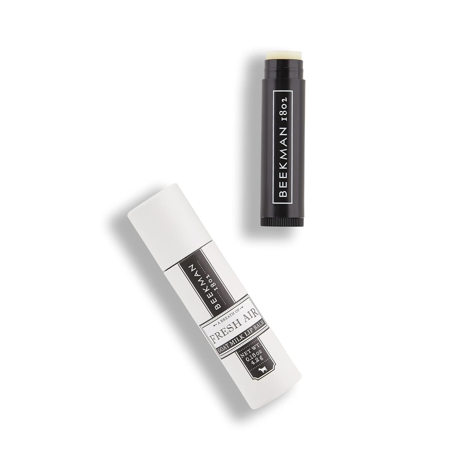 Beekman 1802 Lip Balm – 0.15 oz, Pack of 3 – With Goat Milk, Vitamin E & Beeswax for Dry, Cracked Lips – Good for Sensitive Skin – Cruelty Free