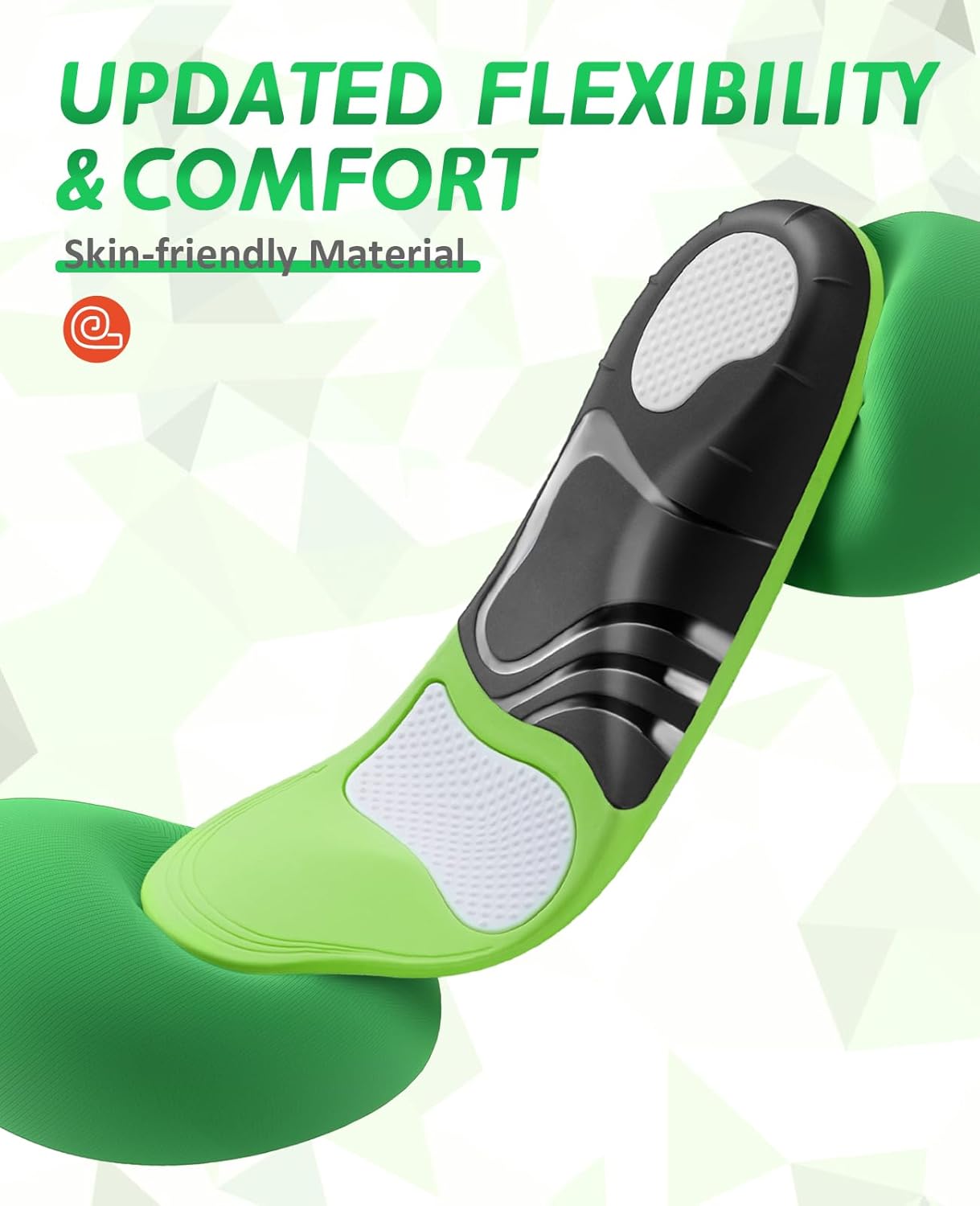 Plantillas ortopédicas para fascitis plantar, soporte resistente (más de 220 libras) para pies planos, alivio del dolorpronación, absorción de