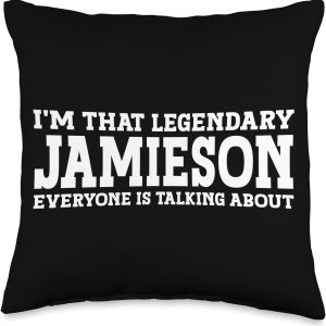 Surname Funny Team Family Last Name Jamieson Throw Pillow, 16×16, Multicolor Surname Funny Team Family Last Name Jamieson Throw Pillow, 16×16, Multicolor