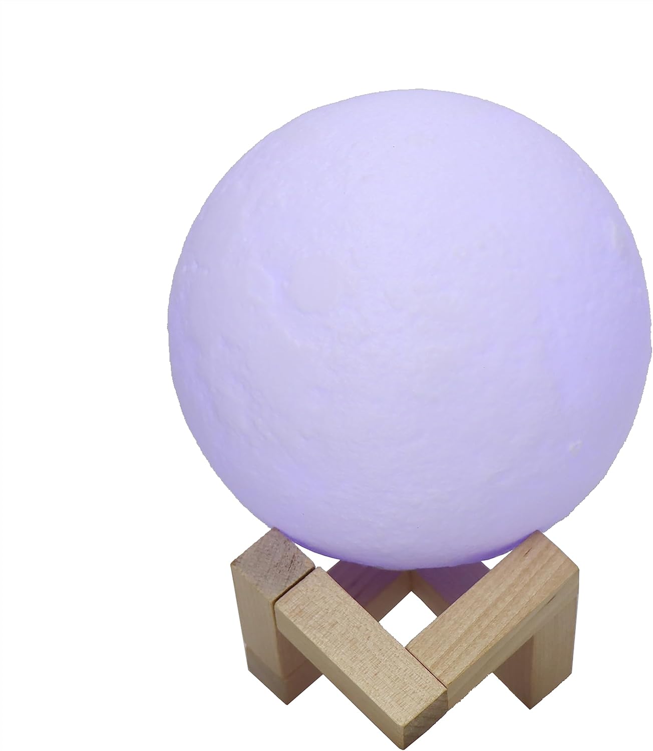 Lámpara de luna, impresión 3D de 4.72 pulgadas, 16 colores, luz nocturna de luna con soporte, control remoto y táctil, brillo ajustable y recarga
