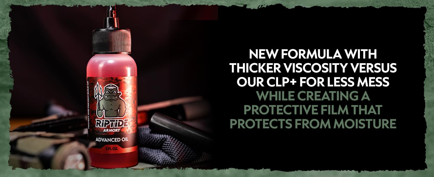 Riptide Armory Advanced – Aceite para pistola  Protección y lubricación de grafeno de larga duración  Protege y previene la acumulación  Seguro en