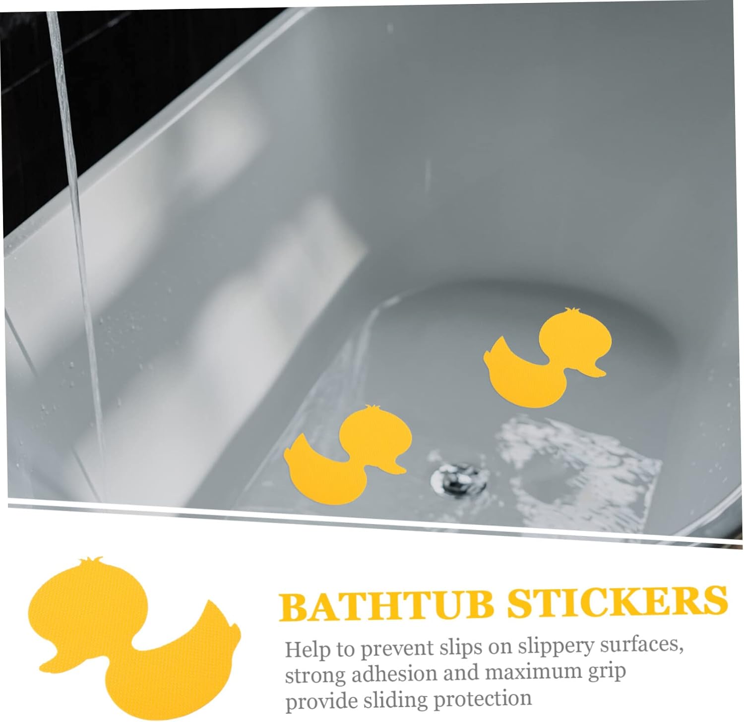 Zerodeko 1 juego de calcomanías adhesivas antideslizantes para bañera, calcomanías antideslizantes para bañera, hojas adhesivas para niños, cinta de