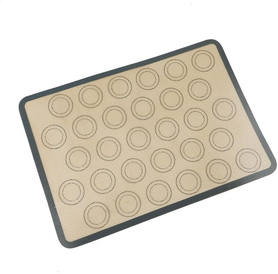 Alfombrilla de silicona reutilizable para hornear, antiadherente, para horno, tostadora, pastel de macarrón, galletas, molde para hornear, tapete de