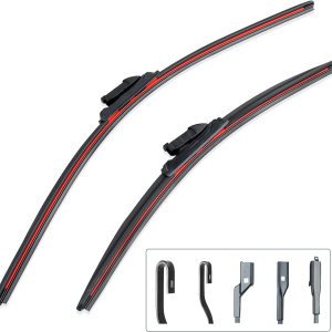 Escobillas para limpiaparabrisas de 16 + 16 pulgadas, repelente al agua, paquete combinado 1 para 5 unidades para Ford, Toyota, Honda, GMC Sierra, Escobillas para limpiaparabrisas de 16 + 16 pulgadas, repelente al agua, paquete combinado 1 para 5 unidades para Ford, Toyota, Honda, GMC Sierra,