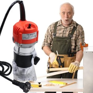 Recortadora de madera eléctrica de 800 W, Herramienta de carpintería de enrutador de palma laminado de madera de 14 ”, Recortadora de borde de Recortadora de madera eléctrica de 800 W, Herramienta de carpintería de enrutador de palma laminado de madera de 14 ”, Recortadora de borde de