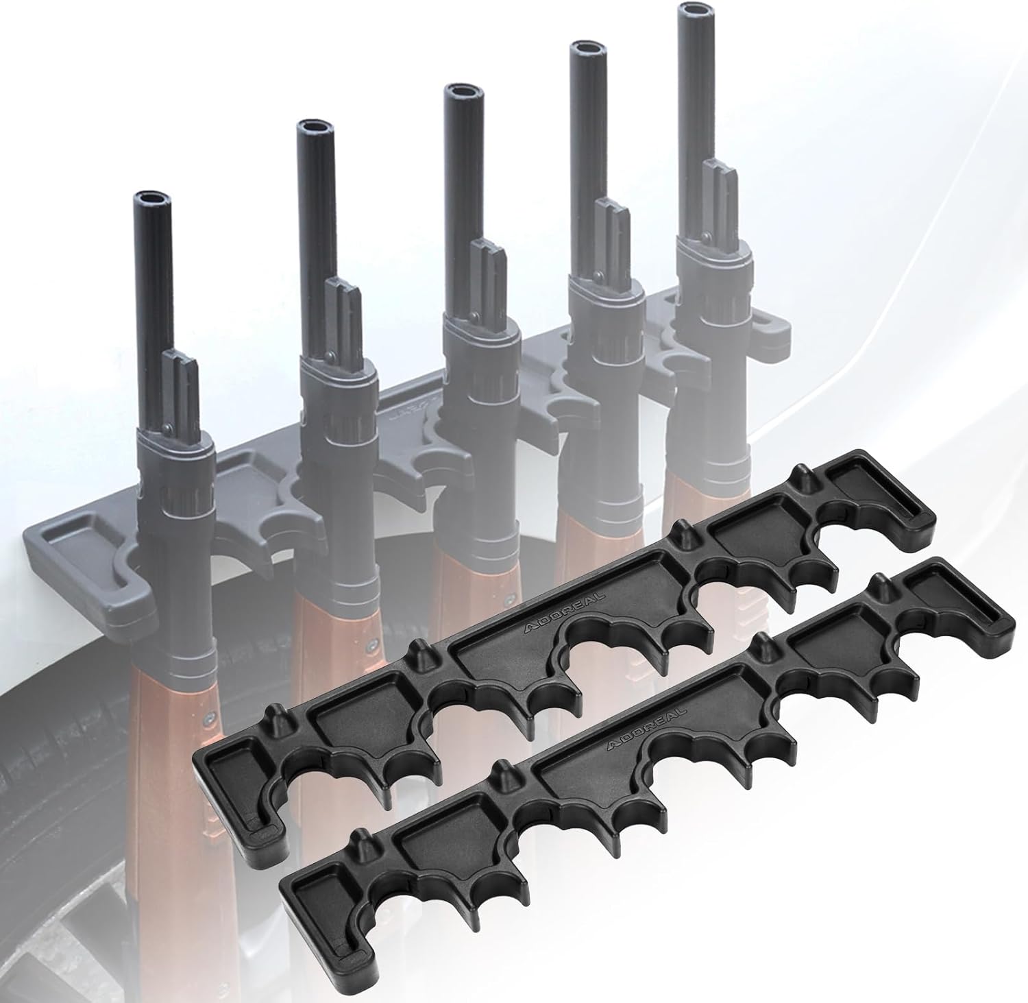 Estante magnético para rifles, estante de goma duradero para almacenamiento de armas, soporte magnético para pistola en gabinete de pistola,