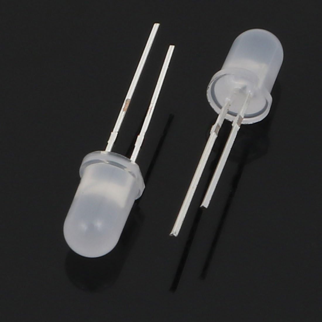 100Pcs DC Lighting fixtures and Controls 3.2-3.4V 20mA LED Lamp UV Week Light 2 Pins Round Head Emitting Diodes