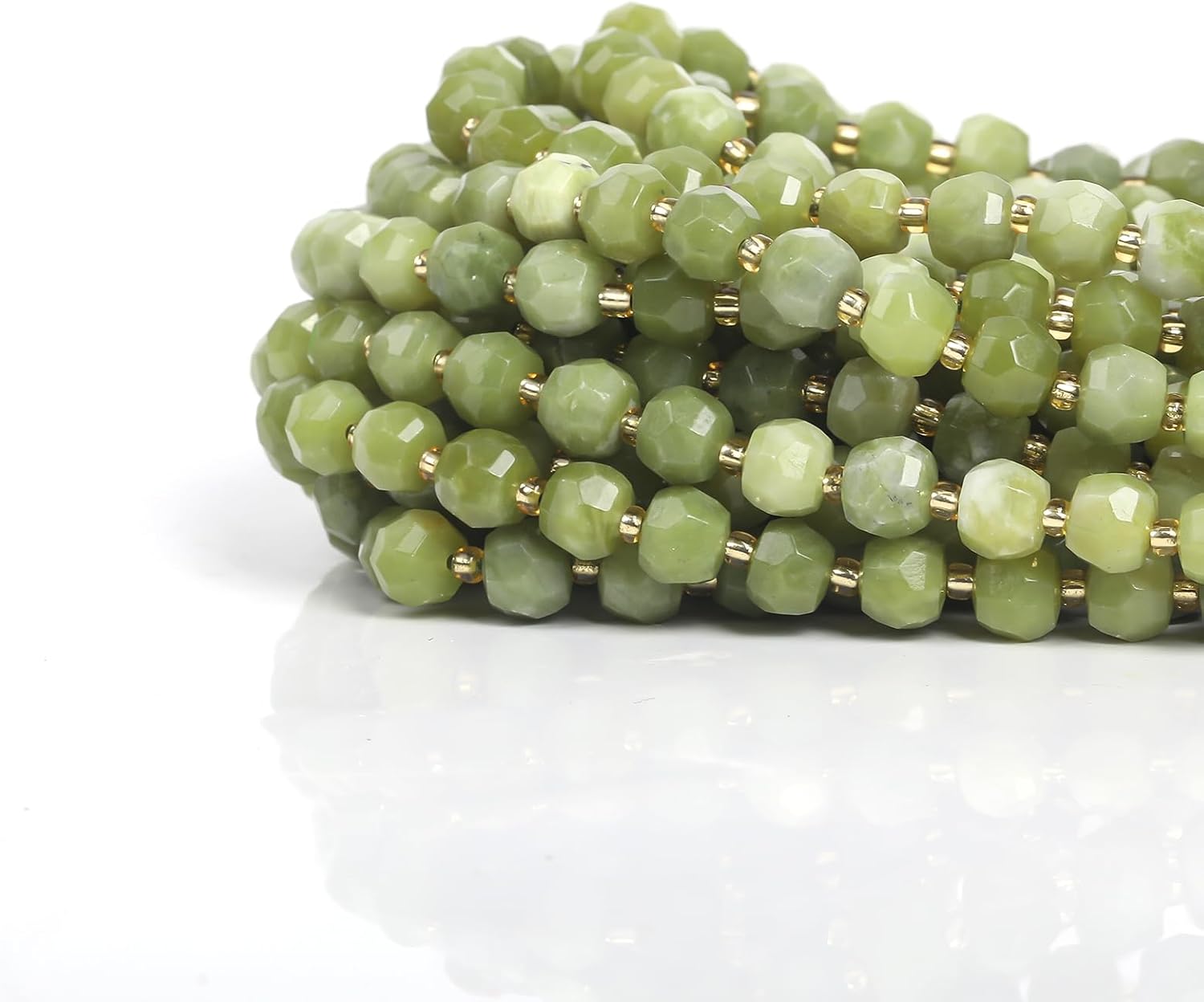 45 cuentas de piedras preciosas naturales para pulseras, collares, aretes, fabricación de cuentas de piedra curativa de 0.315 pulgadas facetadas de